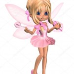 fee-ballerine-toon-mignonne-en-rose