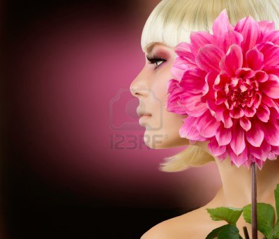 15276124-fashion-blonde-woman-with-dahlia-flower-2