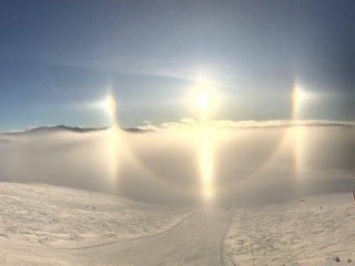 réfraction du soleil en Suède