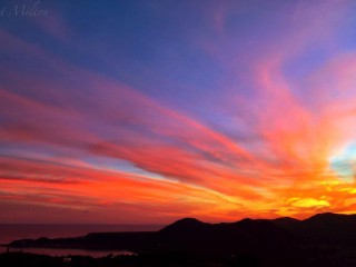 le soleil se lève sur Ibiza, noël 2016