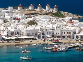 mykonos greece hora harbor