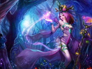 Rose-Wizard-Girl-Magic-Fantasy-colorful-Wallpaper-HD-3000x1875-1920x1080